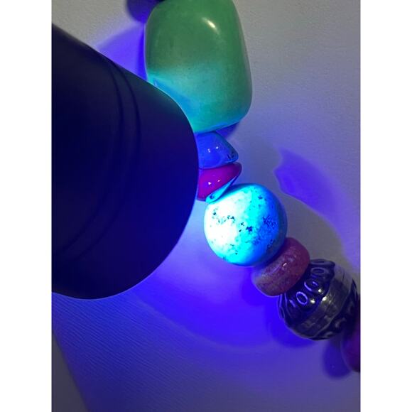 American West Jewelry by Carolyn Pollack Multi Gemstone Beaded Sterling Necklace - Picture 9 of 15